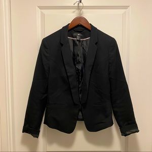 H&M cropped tuxedo blazer